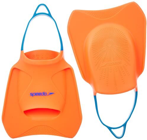 Speedo Unisex Adulto Biofuse FF Pinna fitness, Fluro Tangerine/Pool Blu/Blu Flame, XL