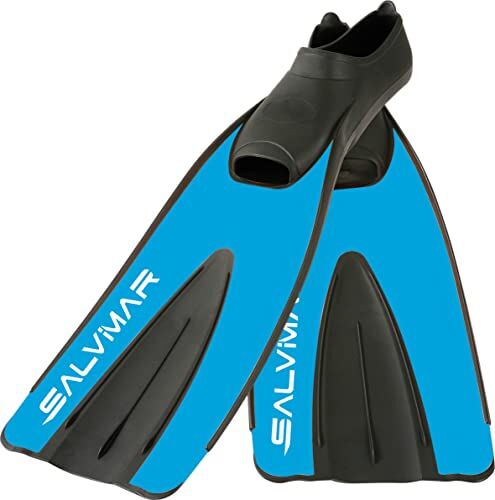 SALVIMAR Training Long, Pinna da Snorkeling Unisex Adulto, Blu, 40/41