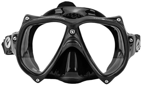 Aqua Lung TEKNIKA Maschera Subacquea Adulti Pieghevole con Telaio Resistente agli Urti, Gimbal, Vetro Temperato, Gonnellino Scuro Anti-Fatica, per le Immersioni e lo Snorkeling