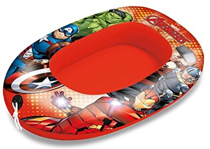 Mondo Toys Avengers Small Boat Canotto Gonfiabile / Gommone per Bambini misura 94 cm Facile da Gonfiare e Sgonfiare PVC Termosaldato resistente ideale per spiaggia, mare, piscina 16608