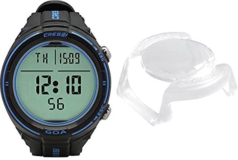 Cressi Goa Computer Watch for Diving Orolgio Computer Dual Mix per Immersioni Subacque, Unisex Adulto & Lente Protettiva in Morbido Silicone per Computer Subacqueo Newton/Drake/Goa/Cartesio