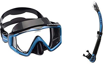 Cressi Liberty 3, Maschera per Immersioni, Apnea e Snorkeling, Disponibile in Versione Due/Tre Vetri & Alpha Ultra Dry, Snorkel Ottimo per Lo Snorkeling, Apnea e Immersione Unisex Adulto