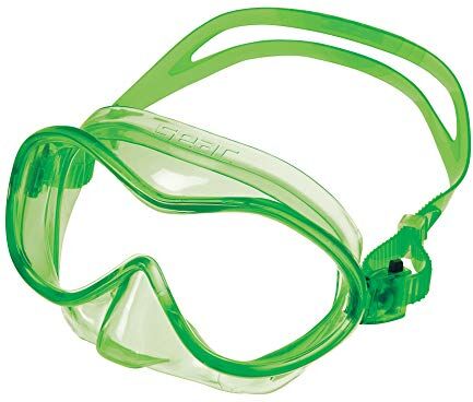 SEAC Baia Kid Maschera Subacquea per Bambini da 3 a 6 Anni, per Snorkeling e Gioco in Mare, Verde