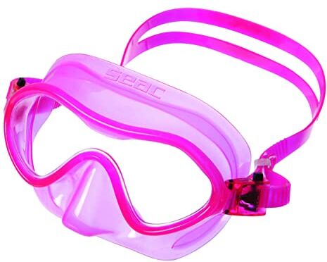 SEAC Baia Kid, Maschera Subacquea Unisex Bambini, 4-8 Anni, Rosa