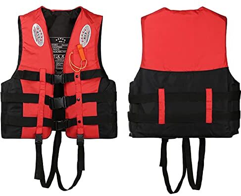 VFDC Giubbetto Salvataggio Adulti, Salvagente Bambini 7-12 Anni, Salvagente 25-110kg, Giubbotto da Nuoto per Pesca Vela Surf Canottaggio Kayak per Sport