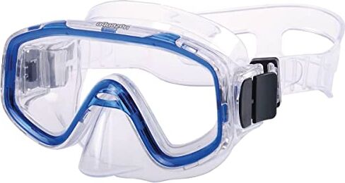 AQUAZON KIDS occhiali da snorkeling junior impermeabili per bambini, occhiali da immersione, occhiali da nuoto, maschera da immersione, da 3-7 anni, molto robusti, alto comfort, colore:blu