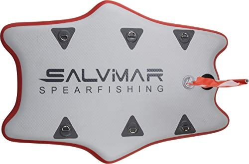 SALVIMAR Manta 100, Plancetta-Dive Board Unisex Adulto, Bianco/Rossa, 107x76x10cm