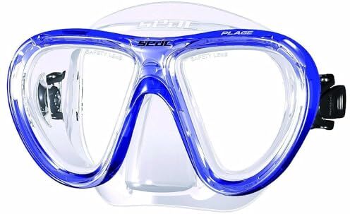 SEAC Plage, maschera da snorkeling in silicone per Adulti