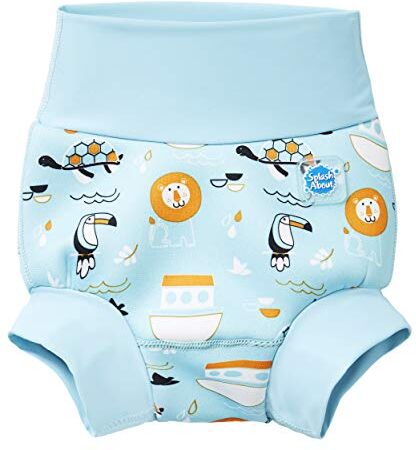 Splash About Happy Nappy Pannolino da Nuoto Riutilizzabile, Noah's Ark, 12-24 Mesi