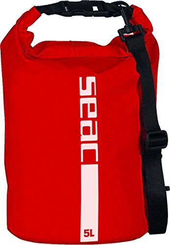 SEAC Dry Bag, Sacca Stagna Impermeabile Per Subacquea E Nautica Unisex Adulto, Rosso, 2.5 L, 50 x 38 x 22 cm; 380 grammi