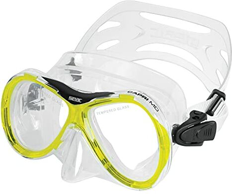 SEAC Capri SLT, Maschera Subacquea per Uomo e Donna, Ideale per Snorkeling