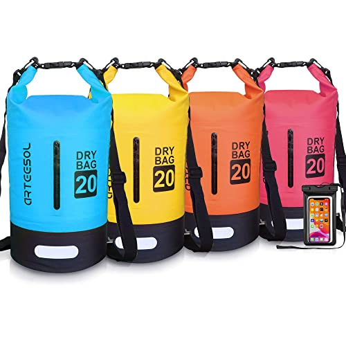 Blackace arteesol Borsa Impermeabile, 5L 10L 20L 30L Dry Bag/Sacco Sacchetto Impermeabile con Cinghia Regolabile Lungo per Kayak Tour in Barca Canoa/Pesca/Rafting/Nuoto/Snowboard