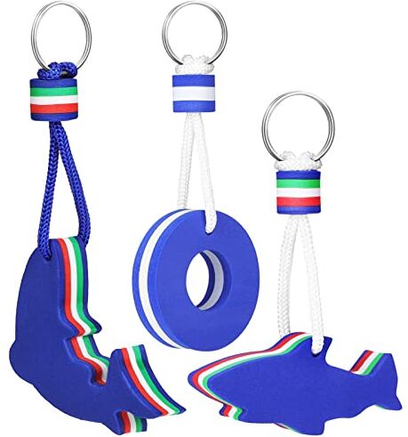 BESPORTBLE Portachiavi Per Portachiavi Simpatico Anello Di Vita Delfino Squalo Boa Barca Portachiavi Sport Portachiavi Portachiavi Per La Pesca Kite Surf Vela E