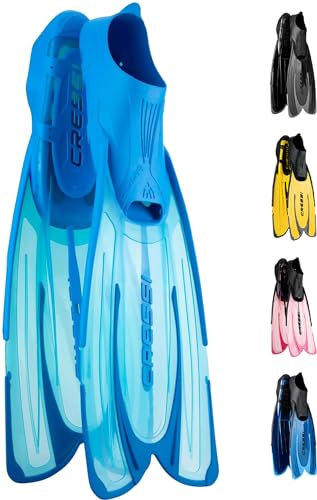 Cressi Agua, Pinne Self Adjusting per Immersioni, Snorkeling e Nuoto Unisex Adulto, Acquamarina, 43/44