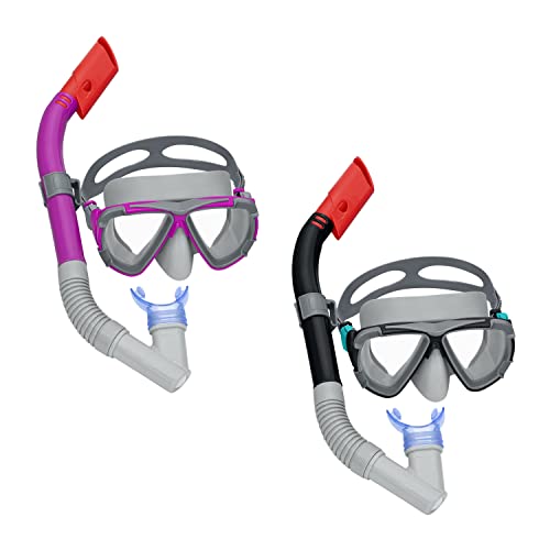 Bestway 24029-5 Set da snorkeling Blackstripe, 14+ anni