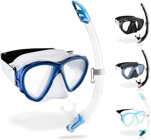 Cressi Fiji & Gamma Combo Set Maschera Fiji e Snorkel Gamma, Unisex Adulto