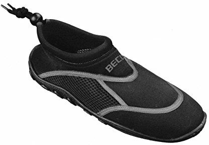 Beco Costume da bagno unisex, scarpe da surf, nero/grigio, 44 EU