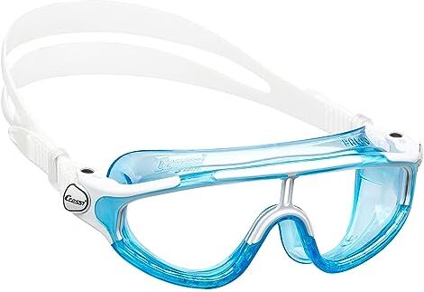 Cressi Baloo Goggles, Occhialini per Il Nuoto,Piscina e Snorkeling 2 a 7 Anni Unisex Bambini, Multicolore (Blu/Bianco)