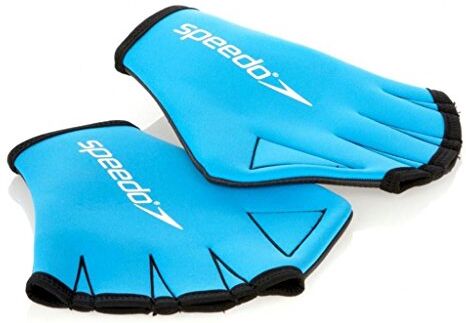 Speedo Unisex Adulto Aqua Glove guanti, Blu, L