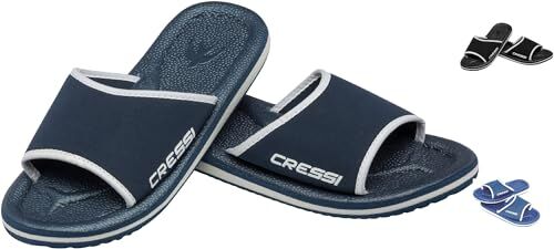 Cressi Lipari Ciabatta per Spiaggia e Piscina, Unisex, Blu/Bianco, 46