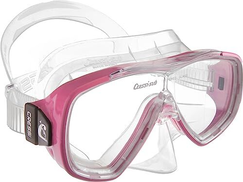 Cressi Maschera subacquea adulti, uomini e donne maschera subacquea, made in Italy, rosa,