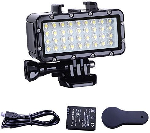 Suptig Diving light ad alta potenza dimmerabile impermeabile LED Video Light Fill Night Luce Subacquea 45 m per Gopro Max Hero 9/8/7/6/5S/4/4S/3+/2/Action Cam