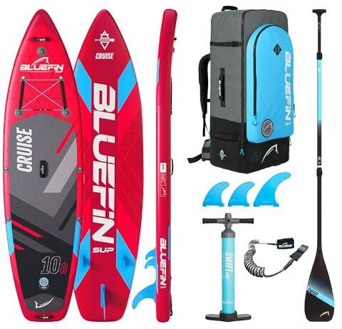 Bluefin SUP Bacca Rossa, Unisex Adulto, Cruise 10'8 / 325cm Rosso