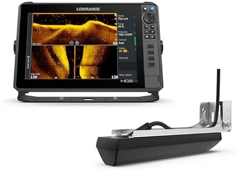 Lowrance HDS-12 PRO Display SolarMAX HD IPS da 12", Chartplotter Fishfinder Dual 1 kW Sonar CHIRP(Con trasduttore Acitve Imaging HD 3-1)