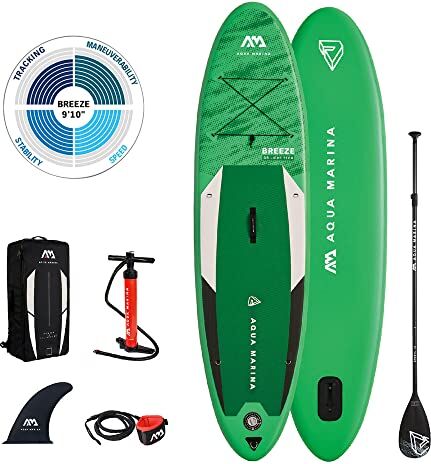 Aqua Marina Breeze 9’10”, Tavola SUP Unisex Adulto, Multicolore, Unica