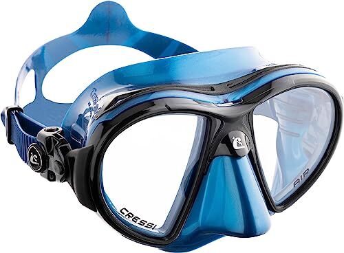 Cressi Air Mask, Maschera Subacquea Professionale Unisex-Adulto, Blu Nery, Taglia unica