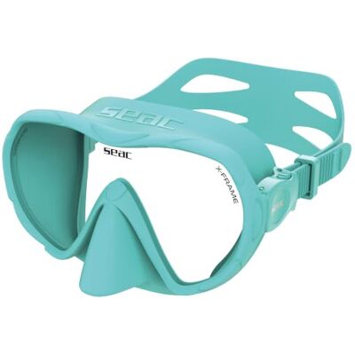 SEAC X-Frame Maschera da Immersione Frameless in Silicone con Monolente in Vetro Temperato Visione Nitida e Stabilità in Acqua, Volume Ridotto Per Immersione e Snorkeling – Made in Italy SEAC X-Frame Maschera da Immersione Frameless in Silicone con Monolente in Vetro Temperato Visione Nitida e Stabilità in Acqua, Volume Ridotto Per Immersione e Snorkeling – Made in Italy