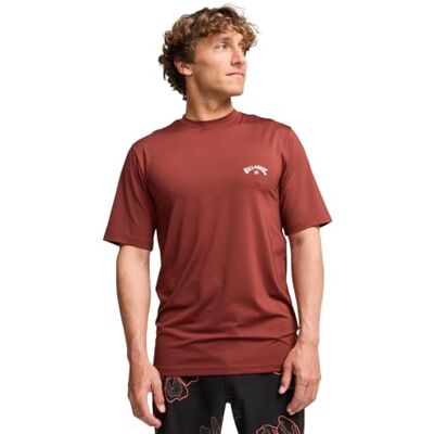Billabong T-Shirt Surf Arch Wave SS Uomo Rosso Billabong T-Shirt Surf Arch Wave SS Uomo Rosso