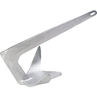 Lewmar Galvanized Steel Claw Anchor 2.2 lbs. for Boats 13'-20', Bruce-Style Claw for Quick Setting, Bow Roller Compatible 2020202241 Lewmar Galvanized Steel Claw Anchor 2.2 lbs. for Boats 13'-20', Bruce-Style Claw for Quick Setting, Bow Roller Compatible 2020202241