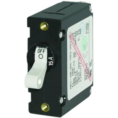 Blue Sea Systems Circuit Breaker AA1 15A WH, INTERRUPTOR Unisex-Adult, Multicolor, Standard Blue Sea Systems Circuit Breaker AA1 15A WH, INTERRUPTOR Unisex-Adult, Multicolor, Standard