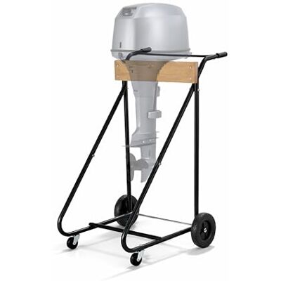 Relaxdays Cavalletto per motore fuoribordo, trasporto e stoccaggio, nero Per gambo lungo fino a 150 kg, in acciaio Relaxdays Cavalletto per motore fuoribordo, trasporto e stoccaggio, nero Per gambo lungo fino a 150 kg, in acciaio