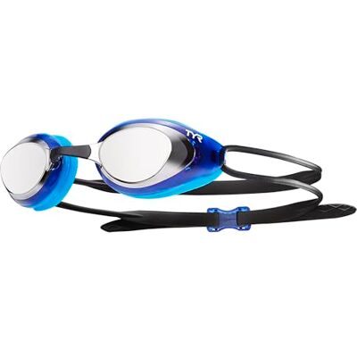 TYR Occhialino da Nuoto con Lenti Specchiate, Unisex – Adulto, Argento/Blu/Nero, M TYR Occhialino da Nuoto con Lenti Specchiate, Unisex – Adulto, Argento/Blu/Nero, M