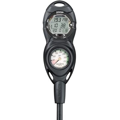 Suunto Dive Combo Console CB-2 IN LINE, Manometro a 300 bar e Zoop Novo, Nero Suunto Dive Combo Console CB-2 IN LINE, Manometro a 300 bar e Zoop Novo, Nero