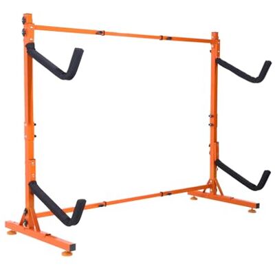 VEVOR Portaoggetti per Kayak Autoportante, Supporto per Gancio per Kayak in Acciaio Resistente con Bracci Imbottiti e Larghezza Regolabile, Carico Massimo 175LBS, per Garage Interno ed Esterno VEVOR Portaoggetti per Kayak Autoportante, Supporto per Gancio per Kayak in Acciaio Resistente con Bracci Imbottiti e Larghezza Regolabile, Carico Massimo 175LBS, per Garage Interno ed Esterno