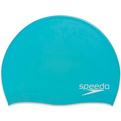 Speedo Cuffia da nuoto unisex per adulti in silicone elastomerico, colore foglia di tè Speedo Cuffia da nuoto unisex per adulti in silicone elastomerico, colore foglia di tè