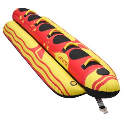 VEVOR Tubo Galleggiante Gonfiabile Trainabile per Barche, Tubo Galleggiante Capienza ca. 5 Persone Carico Max 385 kg, Trainabile per Giochi Acquatici con Maniglia Imbottite Copertura in Nylon VEVOR Tubo Galleggiante Gonfiabile Trainabile per Barche, Tubo Galleggiante Capienza ca. 5 Persone Carico Max 385 kg, Trainabile per Giochi Acquatici con Maniglia Imbottite Copertura in Nylon