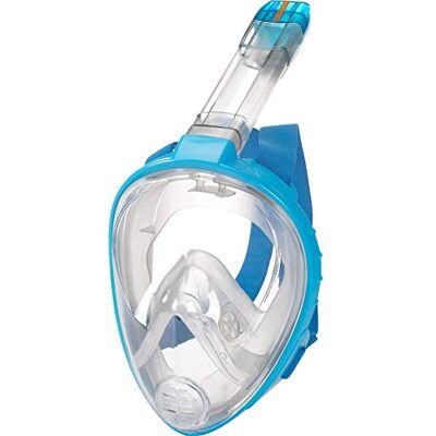 TECNOPRO Fullface M9 C, Maschera Subacquea Unisex Bambino, Smoke/Blue, XS/S TECNOPRO Fullface M9 C, Maschera Subacquea Unisex Bambino, Smoke/Blue, XS/S