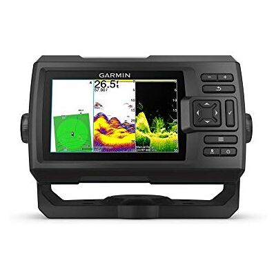 Garmin Striker Vivid 5cv, Fishfinder a colori e trasduttore sonar da 5 pollici facile da usare, tavolozze di colori del sonar a scansione vivida (010-02551-00) Garmin Striker Vivid 5cv, Fishfinder a colori e trasduttore sonar da 5 pollici facile da usare, tavolozze di colori del sonar a scansione vivida (010-02551-00)