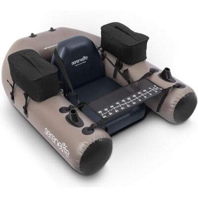 SereneLife Barca da Pesca, Barca Gonfiabile, Belly Boat Portatile, Galleggianti da Pesca con Sedile e Schienale Regolabili, Pompa Manuale, Borsa, Kit di Riparazione, Portata 100 kg SereneLife Barca da Pesca, Barca Gonfiabile, Belly Boat Portatile, Galleggianti da Pesca con Sedile e Schienale Regolabili, Pompa Manuale, Borsa, Kit di Riparazione, Portata 100 kg