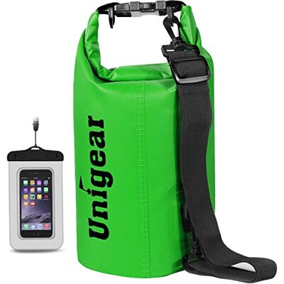 Unigear Borsa Impermeabile (2L/5L/10L/20L/30L/40L/55L),Sacca Stagna Dry Bag Sacca impermeabile mare con Custodia Telefono per kayak SUP pesca campeggio e sport acquatici; attività outdoor e viaggio Unigear Borsa Impermeabile (2L/5L/10L/20L/30L/40L/55L),Sacca Stagna Dry Bag Sacca impermeabile mare con Custodia Telefono per kayak SUP pesca campeggio e sport acquatici; attività outdoor e viaggio