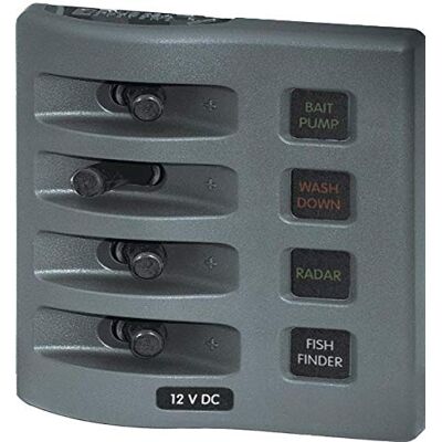 Blue Sea Systems PANEL INTEMPERIE 4 P GRIS Blue Sea Systems PANEL INTEMPERIE 4 P GRIS