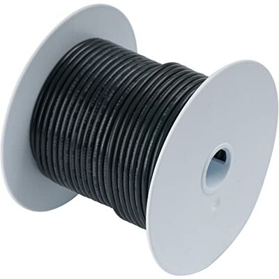 Ancor TINNED Copper Wire 6AWG (13MM²) Black 250FT Ancor TINNED Copper Wire 6AWG (13MM²) Black 250FT