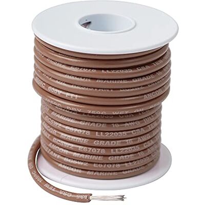 Ancor TINNED Copper Wire 14AWG (2MM²) Tan 100FT Ancor TINNED Copper Wire 14AWG (2MM²) Tan 100FT