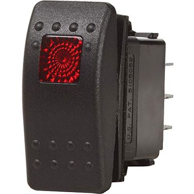 Blue Sea Systems Contura II OFF-ON DPST Switch, Black Blue Sea Systems Contura II OFF-ON DPST Switch, Black