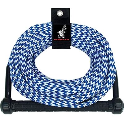 Airhead Corda da sci nautico, impugnatura trattore, blu e bianco, 1 sezione, 21,9 m Airhead Corda da sci nautico, impugnatura trattore, blu e bianco, 1 sezione, 21,9 m