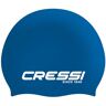 Cressi Eddie Swim Cap 1X Adulto Cuffia Adulto per il Nuoto, Blu/Bianco, Taglia Unica